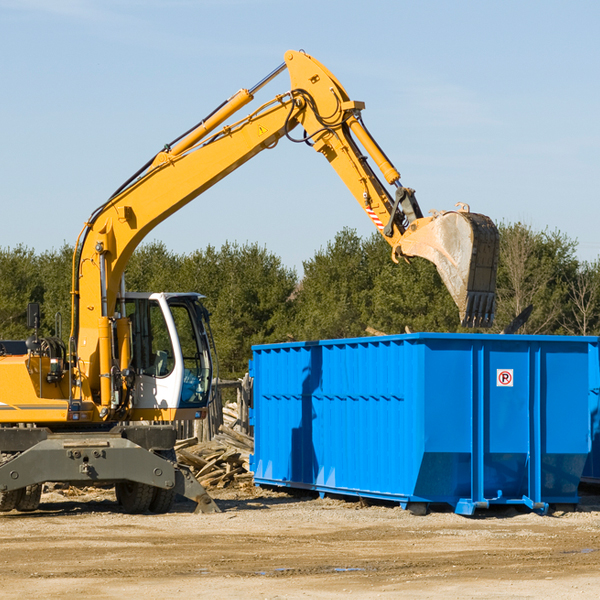 how many times can i have a residential dumpster rental emptied in Halltown WV